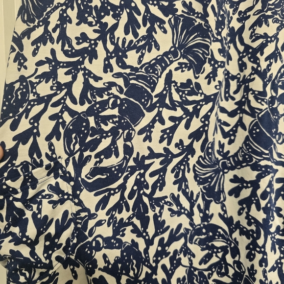 LILLY PULITZER Kristin Flounce Dress In Blue Oyster Bay - Picture 5 of 9